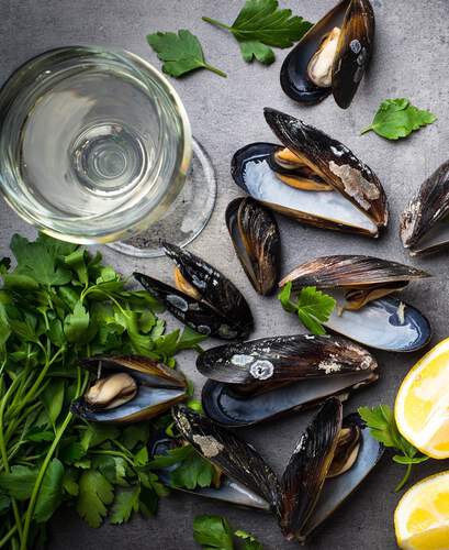 Mussels and White Wine
